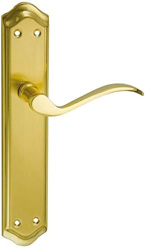 6002100001 - Set maniglia per porta in ottone opaco 2 UNDS-27505, multicolore - Honorern