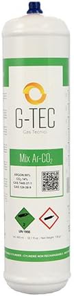 Bombola usa e getta monouso gas Miscela Mix Ar-CO2 per saldatura MIG MAG 0,950 L - Honorern