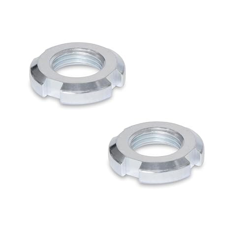 Dadi per scanalature, DIN 70852, 2 pezzi, in acciaio, forma piatta, DIN 70852-ST-M50 x 1,5, filettatura M50 x 1,5 - Honorern