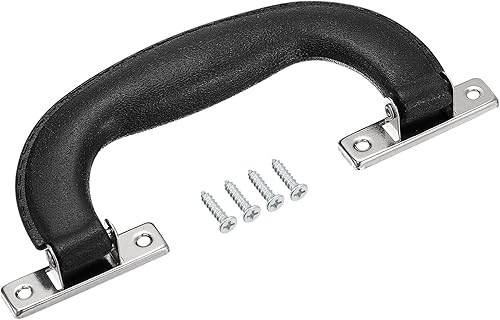Bagagli Maniglie, 151mm/5,94 pollici Plastica Tirare Maniglia Valigia Custodia Sostituzione Maniglie con Viti per Custodia Valigia Cassetta Attrezzi, Nera - Honorern