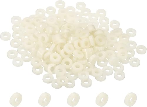 3.2mm ID x 7mm OD x 2mm L Distanziali Rotondi Rondelle 200pz ABS Guarnizioni Separazione Plastica per M3 Hardware Viti Bulloni per Stampante 3D Presa Elettrica Beige - Honorern