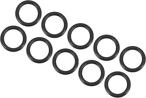 16mm x 12mm x 2mm Nitrile Gomma O-ring x 10pz Rotondo Guarnizione Rondella per Rubinetto Idraulica Riparazione Sigillatura Connessione [Nero] - Honorern