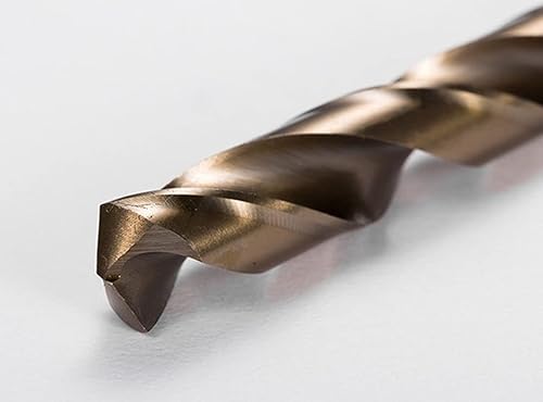 Anawakia - Set di 10 punte elicoidali per trapano, M35 HSS, con cobalto, HSS-Co, in acciaio, diametro di 0,8 mm - Honorern
