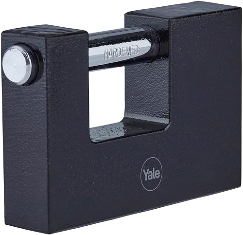 Yale Lucchetto rettangolare Y113BL/90/119/1 nero, corpo 90mm, corpo in ferro - Honorern