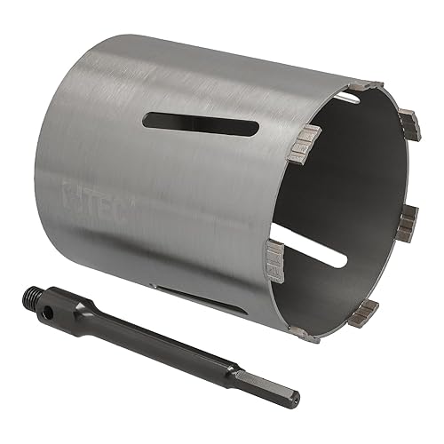 Corona diamantata esagonale lunga (200 mm), lunghezza utile 180 mm, diametro 162 mm, corona per calcestruzzo - Honorern