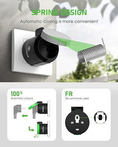 Presa Smart Esterno - VeSync APP Telecomando Temporizzata Programmabile 16A Misuratore Di Consumo Elettrico Prese WIFI Compatibile con Alexa/Google Home IP44 Impermeabile, 2PCS - Honorern