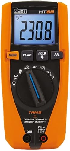 HT Instruments HT65 Multimetro manuale digitale CAT III 1000 V, CAT IV 600 V, display (conte): 4000 - Honorern