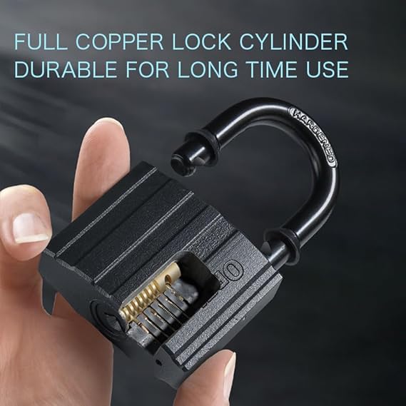 Lucchetto resistente con 3 chiavi, resistente alle intemperie, per contenitori per capannoni, magazzini, garage, persiane, unità di stoccaggio, capannoni, garage, recinzioni (40 mm) - Honorern