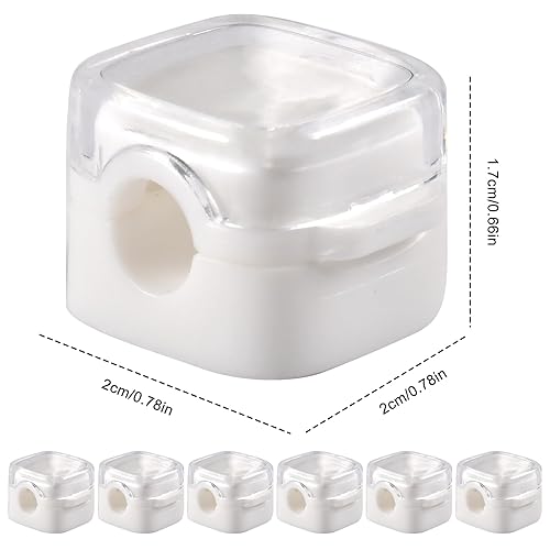 Organizer Cavi Magnetico Bianco 6Pcs Cavi Clip Per Cavi Organizzatore Cable Organizer Adatto Cavi Adesivi Magnetici Magnetico Cavo Clips Per Cavi Per TV PC Casa Ufficio - Honorern