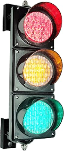 Semaforo a LED Industriale, Decorazione da Parete a Semaforo, Semaforo Rosso Giallo Verde, Alloggiamento per PC Impermeabile IP65 Semaforo Industriale a LED, Spia di Segnalazione con Lente a Ragnatela - Honorern