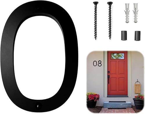 Numero Civico Esterno, 6 Pollici (15CM) Numeri Civici Da Esterno, 3D Moderna Porta Numeri Segnaletica Numeri Di Casa Galleggianti, Perfetta Per Numeri Dell'Indirizzo Di Casa(Numero 2) - Honorern