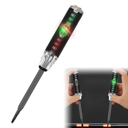 Cercafase Cacciavite cercafase Rilevatori di tensione, Cercafase Professionale Cacciavite Tester di Tensione Tester Penna Induzione Della Luce di Evidenziazione Croce Forma Doppio uso - Honorern