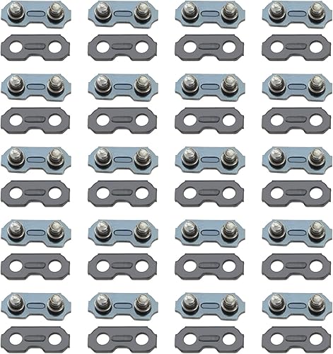 20 Set Maglie Di Giunzione Della Catena Della Motosega Cinghia Preimpostata Compatibile Con Catena Da 325 Pollici Calibro 1,5 Mm Adatta Per Catene Da 62 A 86 Maglie - Honorern