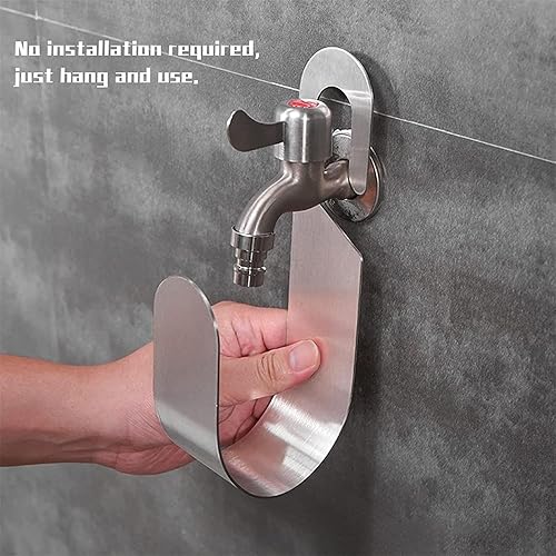 Schlauchaufhänger Haken, Gartenschlauch Halterung, Schlauchhaken Aufhängung Gartenschlauchhalter | Wand-Schlauchhalter Aus Edelstahl, Hängender Wasserschlauchhalter Für Den Außenbereich, Garten, Hof - Honorern
