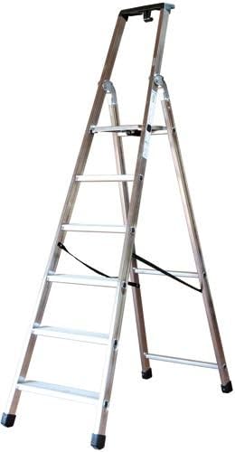 SCALA ALLUMINIO 'QUADRA' 9 gradini H 2,05 mt. 11,20 kg. - Honorern