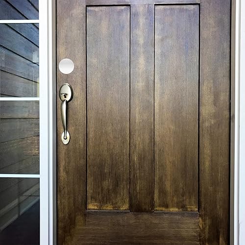 YAZANY Piastra di copertura per foro chiave, 2 pezzi, per riparazioni, per serratura della porta, autoadesiva, in acciaio inox satinato, diametro 30 mm - Honorern