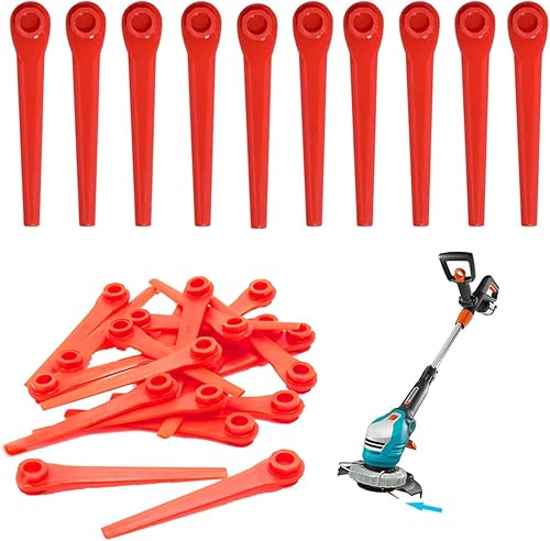 100 Pezzi Lame Di Plastica Rosse Set, Lame Di Plastica Di Ricambio, Lame Di Ricambio Rosse,Lame In Plastica, Lame In Plastica Per Tosaerba, Per Tosaerba, Taglio Di Alta Precisione - Honorern