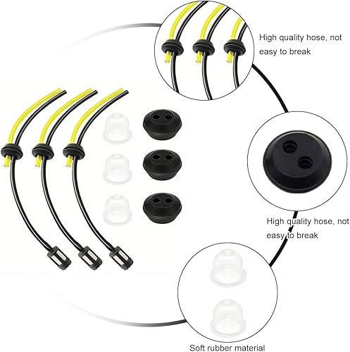 Filtro Benzina Decespugliatore Parti,Tubi Serbatoio Decespugliatore Filtro Benzina,Tubo Benzina Decespugliatore Flessibile,per Decespugliatore,Motosega Tagliasiepi,Tosaerba,9 Pezzi - Honorern