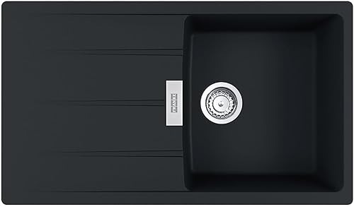 Franke Centro CNG 611-86 - Lavello in granito, colore: Nero opaco - Honorern