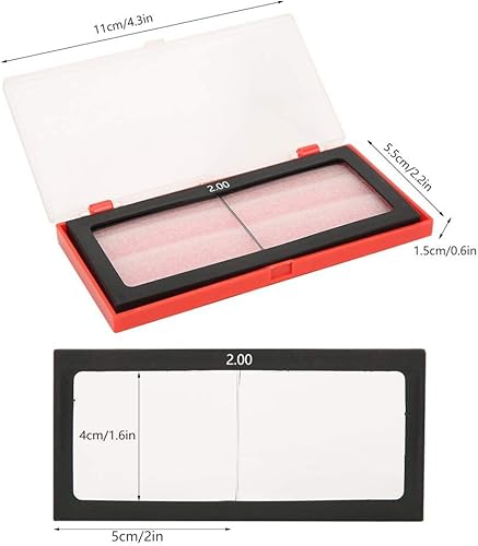 Vetro di saldatura Lente Lente Filtro oscuramento automatico Oscuramento orizzontale Protezione degli occhi Saldatore Accessori 1.0/1.5/2.0/2.5/3.0 Diottrie(2.0) - Honorern