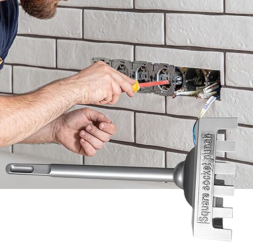 Taglierino Elettrico Quadrato, Taglierina Per Fori Quadrati, Utensile Da Taglio Rettangolare Creativo Per Cartongesso, Utensile Oscillante Per Presa Di Corrente Per Cartongesso, Perforatrice Portatile - Honorern