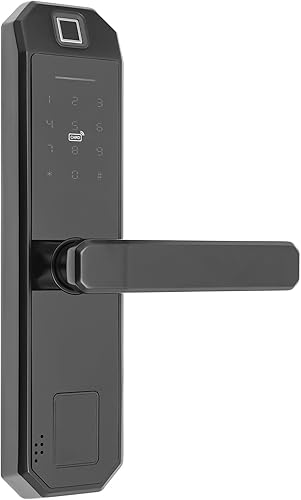 Serratura elettronica per porta con impronte digitali, smart fingerprint apriporta serratura serratura serratura con maniglia, per porte in legno, porte interne e porte in lega di alluminio con uno - Honorern
