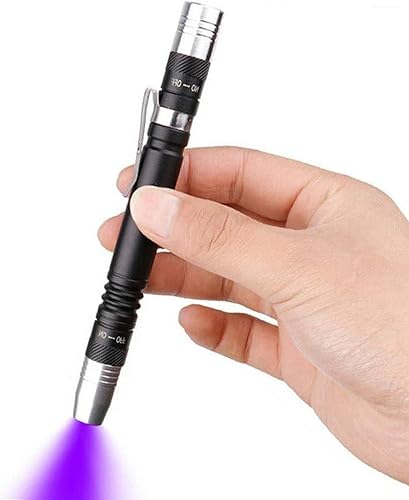 Torcia a luce nera, torcia UV, 2 in 1, LED 395 nm, luce nera ultravioletta, mini torcia con rilevatore di urina per animali domestici, per cane/gatto, macchie secche, scorpioni, cimici dei - Honorern