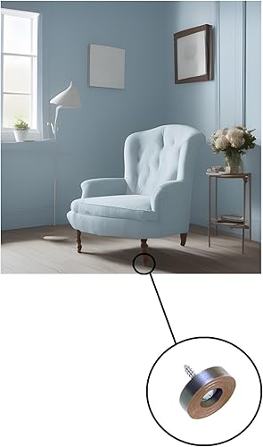 Piedini in Gomma con Vite - Gomma Semi Rigida Antiscivolo per Sedia, Tavolo, Tagliere, Cassa - Confezione da 8 Gommini con Diametro 23 mm - Disponibili in 3 Colori (Marrone) - Honorern