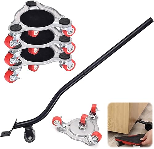 Rotelle Per Spostare Mobili,Spostare Mobili Pesanti, 4 Pezzi Rotelle Per Spostare Mobili,Ruote in ABS Durevoli Può Ruotare a 360°, Applica Trasporto Mobilia Divano,Frigorifero,Armadio - Honorern