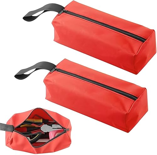 1 pezzo borsa porta attrezzi multiuso, borsa attrezzi, impermeabile, con cerniera, durevole, tessuto di tela, resistenza all'umidità - Honorern