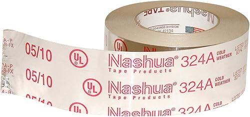 324A Nastro laminato premium per basse temperature [UL 181 A & B elencato/rive: 2-1/2 in. x 60 yds. (Argento) - Honorern