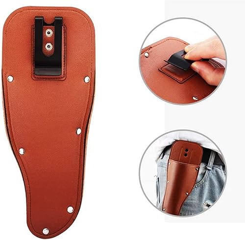 RGYBAO Custodia protettiva per cesoie da potatura, custodia protettiva in pelle PU, supporto da appendere per attrezzi da giardinaggio e riparazione - Honorern