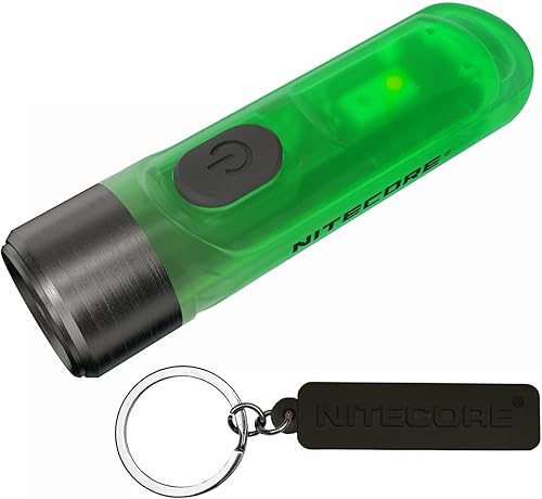 NITECORE TIKI GITD Portachiavi Torcia Fosforescente-300 Lumen LED-Torcia EDC-Torcia Portachiavi Ricaricabile USB-C - Honorern