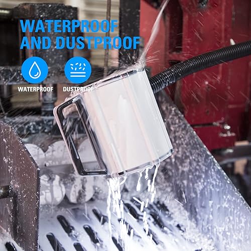 Lampada da lavoro a LED a collo di cigno, luce magnetica a LED IP66, impermeabile, flessibile, 900 lumen, 120 Volt, fissa con viti, illuminazione industriale per utensili e lathe - Honorern