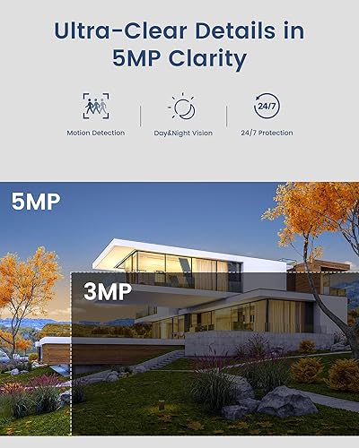 AKINGUAR 5MP PoE Kit Videosorveglianza Esterno, 4K NVR 16CH 4TB + 16x 5MP Telecamere, Rilevamento Intelligente di Uomo/Veicolo, Audio Bidirezionale, Visione Notturna a Colori 30m, Sirena Spotlight - Honorern