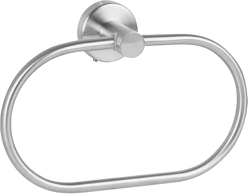 Porta asciugamani, anello portasciugamani in acciaio inossidabile, moderno porta asciugamani rotondo, anello per organizer da bagno, cucina (argento) - Honorern