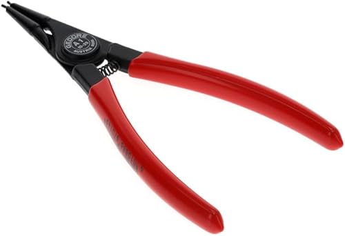 GEDORE Pinza di Montaggio per Anelli di Sicurezza Esterni, con Molla di Apertura e Fermo di Sicurezza, Becchi Dritti, Diametro Punte 1.3 mm, 8000 A 1, Il colore può variare (rosso o blu) - Honorern