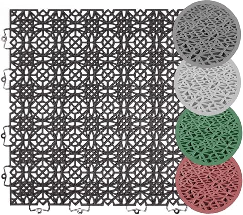 Terra Sol - Piastrelle per terrazze, sistema a scatto, pannelli in plastica per esterni, per balconi, terrazze, rivestimento esterno per balcone, resistente alle intemperie, pannello interno - Honorern