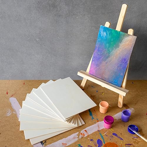 10 x A5 Compensato Pannelli Legno Pioppo 3 mm | Pannelli Compensato 148 x 210 x 3 mm (+/- 2mm) | Fogli di Legno per Decorazione, Modellare, Pannelli Taglio Laser, Pirografia, Pareti - Honorern