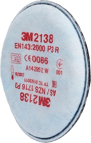 Filtri 3M™ 2138, per polveri, vapori organici e gas acidi in concentrazioni  TLV Classe P3 - Honorern